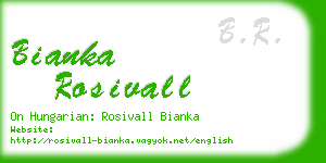 bianka rosivall business card